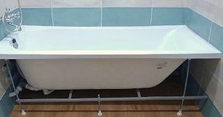 Установка акриловой ванны в Климовске - Профессиональный монтаж от СантехДомКлс от 4120 рублей.